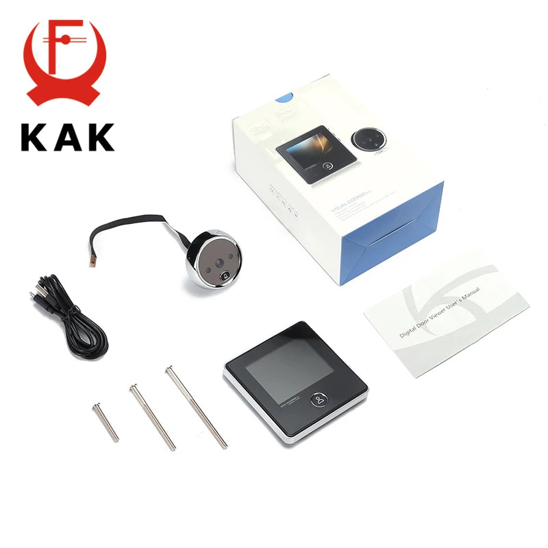 2.8" LCD Screen Electronic Door Viewer Bell IR Night Door Camera Photo Recording Digital Door Viewer Smart Peephole Doorbell