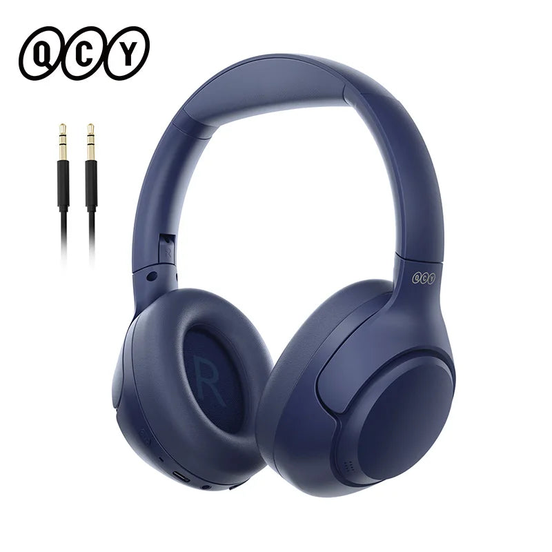 Wireless Headphones Bluetooth 5.4 Hi-Res Audio Over Ear Headset 43dB Hybrid Active Noise Cancellation Earphones 60H