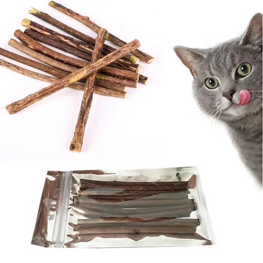 Natural Grass Chew Sticks for Cats Kitten Gift Catnip Cat Oral Cleaning Stick Pet Products Cat Teething Toys Chat Accessories