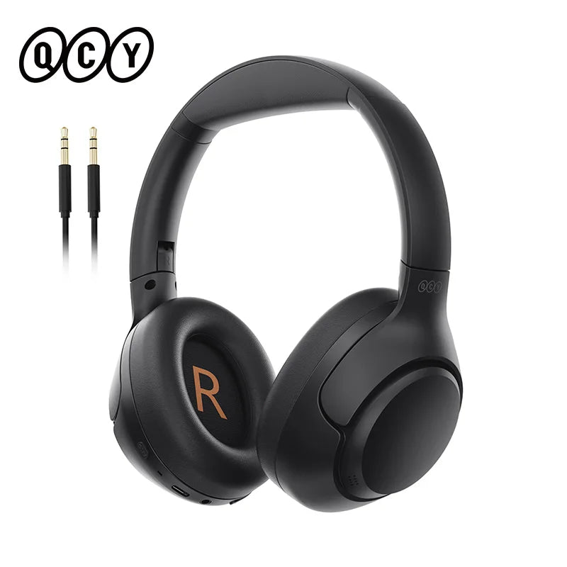 Wireless Headphones Bluetooth 5.4 Hi-Res Audio Over Ear Headset 43dB Hybrid Active Noise Cancellation Earphones 60H