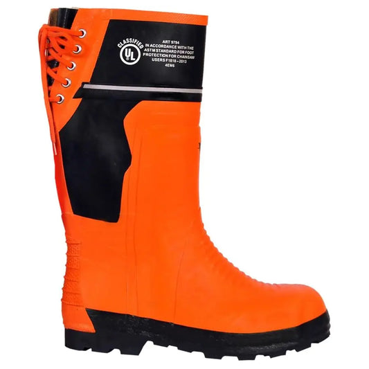 Class 2 Ultra Flexible Chainsaw Boots Protective Grade 1 Steel Toe Safety Shoes For Men with SlipResistant Soles