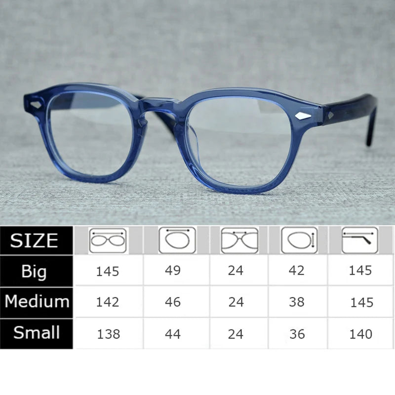Glasses frame Men and Women Johnny Depp Lemtosh vintage glasses computer acetate glasses frame men's transparent lenses