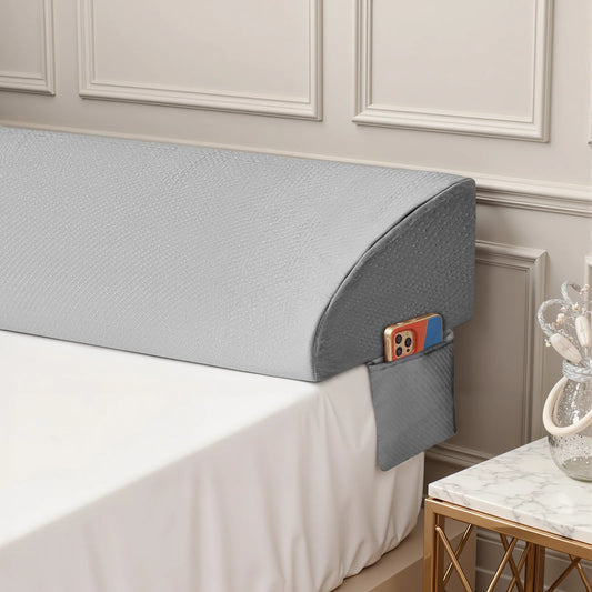 JHK Headboard Wedge Pillow Memory Foam Pillow Ergonomic Neck Pillow Ventilated Cooling Bed Pillow with Removable Washable Cover
