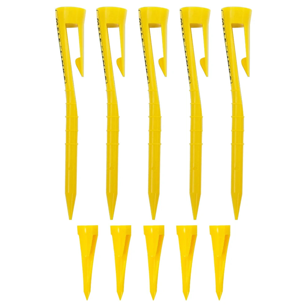 10 Pcs Golf Balls Holder Portable Golf Plastic Tees Adjustable Height Pocket Tees Golf Practice Accessories Gifts for Golfers