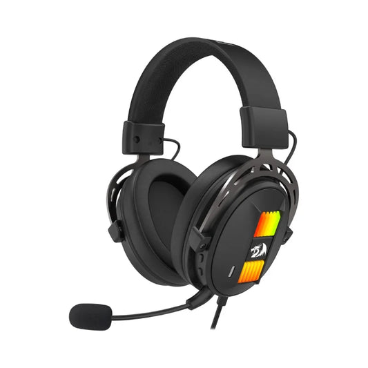 H375 Wired Gaming Headset, 53mm Drivers 7.1 Surround Sound, Detachable Noise Cancelling Mic, USB Computer Headset
