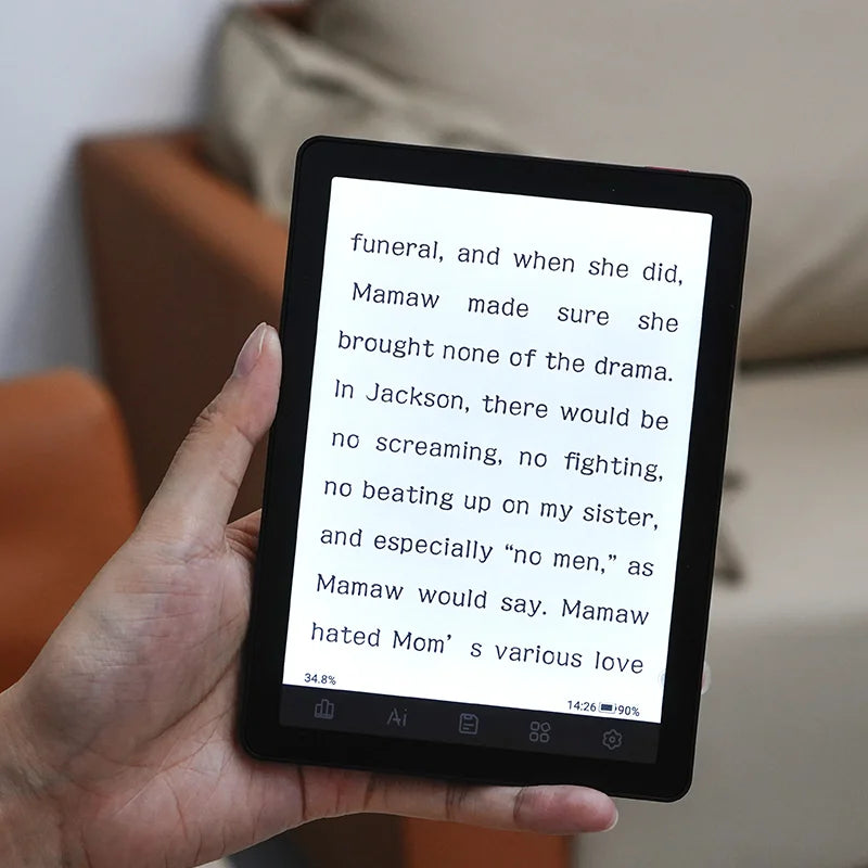 Bigme B6 6-inch E-book Reader, E-ink Screen Electronic Book, 36-level Front Light, Android 14 OS with Google Play ereader tablet